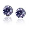 Aretes Brillantes   Tanzanite/Plateados - Imagen 2