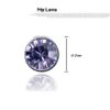 Aretes Brillantes   Tanzanite/Plateados - Imagen 3