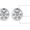 Aretes Rueda   Blanco/Plateados - Imagen 3