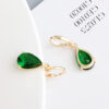 Aretes Gotas   Verde/Dorados - Imagen 3
