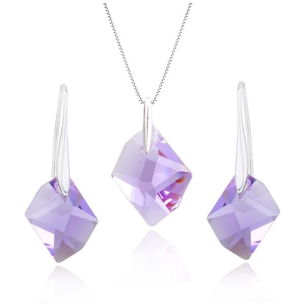 Set Cristal   Lila/Plateado