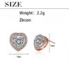 Aretes Abril Coraz?n  Blanco/Rosado - Imagen 4