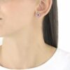Aretes Flores   Rojo/Plateado - Imagen 4