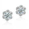 Aretes Estrellas   Blanco/Plateados