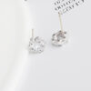 Aretes Estrellas   Blanco/Plateados - Imagen 3