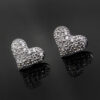Aretes Corazones   Blanco/Plateado - Imagen 3