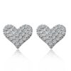 Aretes Corazones   Blanco/Plateado - Imagen 4