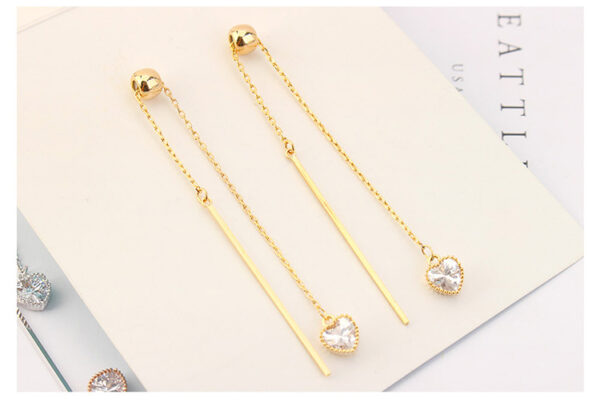 Aretes Princesa   Blanco/Dorado