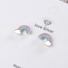Aretes Arcoiris Nube  Coctel/Plateado - Imagen 2