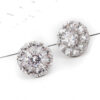 Aretes Brillantes   Blanco/Plateado - Imagen 4